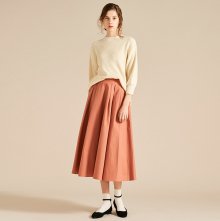 18 S/S YORK FLARE SKIRT [PINKBROWN]