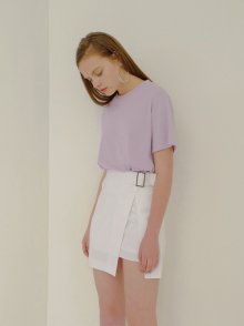 18ss rosier basic T-shirt lavender beige