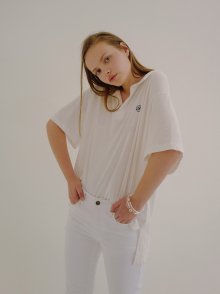 18ss collar T-shirt white