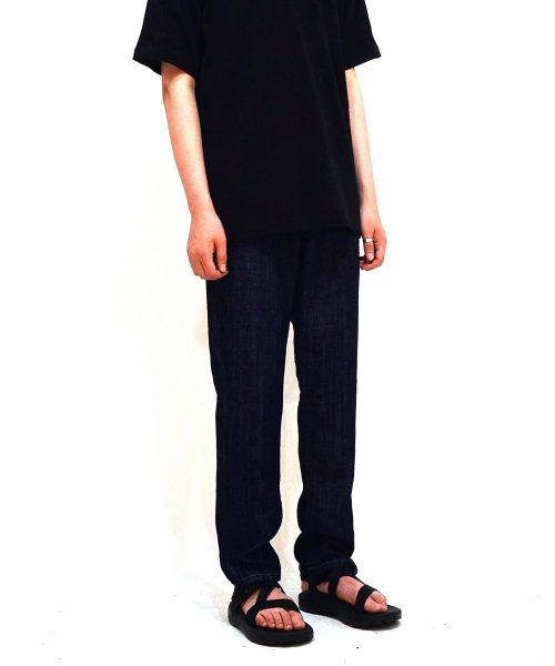 언터치드(untouched) 린넨  데님팬츠 - 딥 인디고