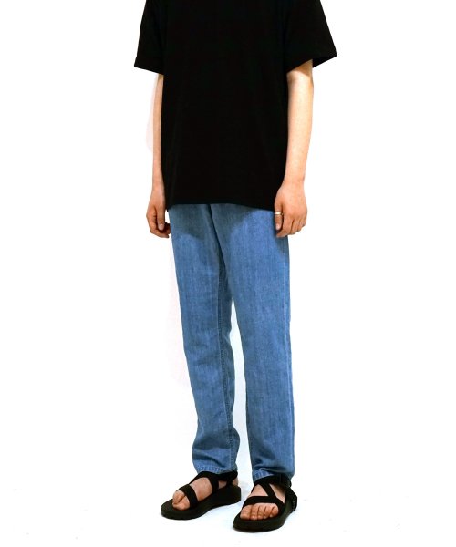 언터치드(untouched) 린넨  데님팬츠 - 라이트 블루