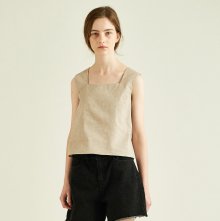 18 S/S SUMMER LINEN TOP BE