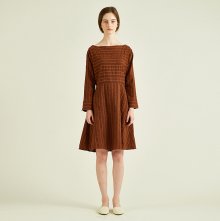 18 S/S SUMMER BOAT KNECK DRESS BR