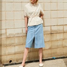 18SS SUMMER SLIT JEAN SKIRT