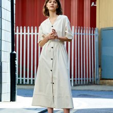 18SS SUMMER LINEN LONG DRESS