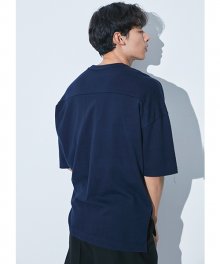 A.B.C OVER FIT T-SHIRT(NAVY)