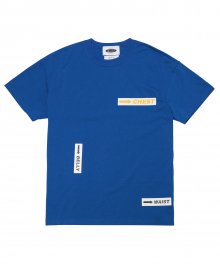 바디 로고 1/2 티셔츠 (blue)