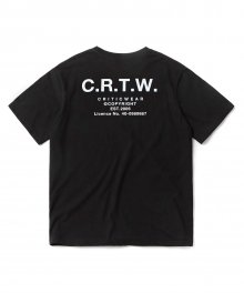 C.R.T.W 반팔 티셔츠 Black