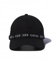BAND STYLE BALL CAP (BLACK) [GCA027G13BK]
