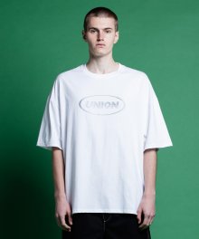 REFLECTIVE UNION OVER S/S TEE WHITE