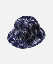 IMAGINATION BUCKET HAT _ CHECKED PALM NAVY