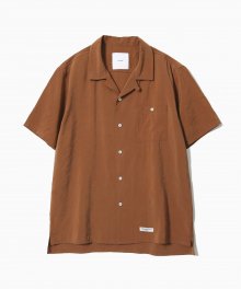 Cupra Open Collar Shirts [Brick Brown]