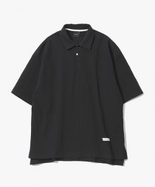 Seersucker Polo Shirts [Black]