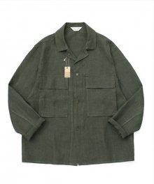 [프리미엄] Ancho Wide Shirt Jacket_Khaki