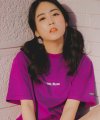 [카멜워크X마리몬드]Back Message S/S T-Shirts(Purple)_Peach