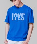 LOVE IS LIES 반팔 티셔츠 블루