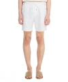 WASHED LINEN SHORTS - WHITE