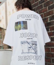 베이스먼트 PHR 티셔츠[화이트]