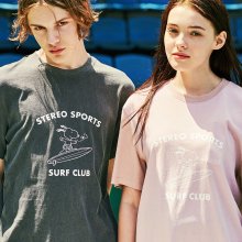 [SM18 Peanuts] Surf Club Pigment T-Shirts(Charcoal)