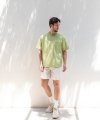 Ribbed Tunic Shirt [ Leaf Green ]
