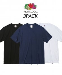 [Asian fit] 210g 3PACK T-SHIRTS 3color