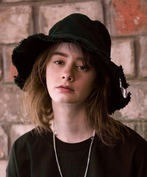 슬리피슬립(sleepyslip) [unisex]REVERSIBLE BLACK BUCKET HAT