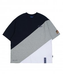 Division Color Block T Shirt_Grey