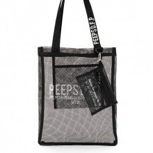basic mesh cross bag(black)