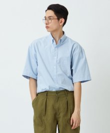 Cotton Short Sleeve Shirts (Sky Blue)