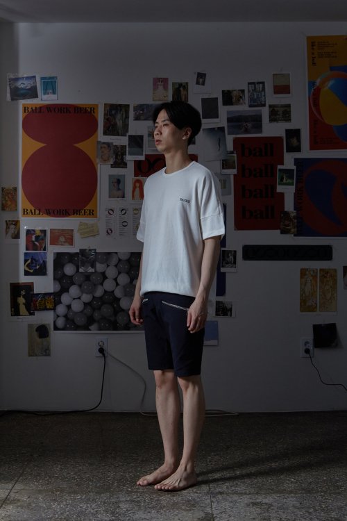 파세스(pases) 오버핏 베이직 티 - 화이트