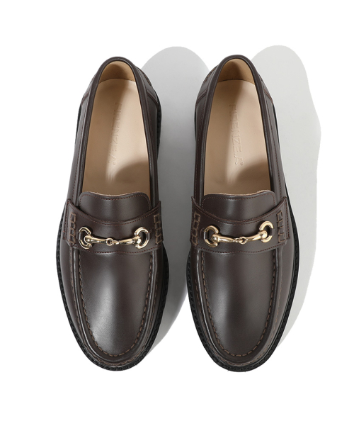 피렌체 아뜨리에(firenzeatelier) [비브람] 홀스빗장식 코만도솔 페니로퍼 4710 [BROWN FG]