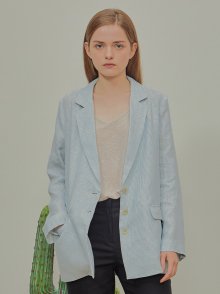 EDLYN STRIPE JACKET-BLUE