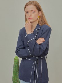 LINE COLOR JACKET-NAVY