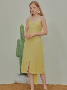 VELI SLEEVELESS ONE PIECE-YELLOW