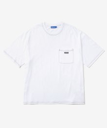 CON ST POCKET OVER S/S TEE WHITE
