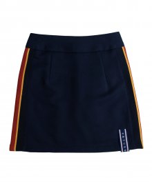 Band Line Skirt_Navy