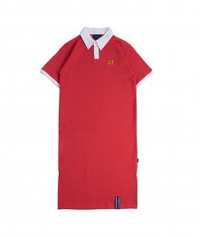 Collar Cotton Dress_Red