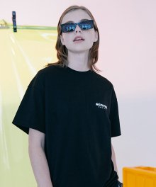 [앤커버] 베이직 로고 티셔츠-블랙