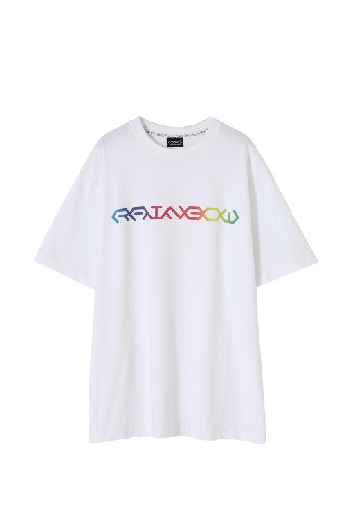 제이앤제이인터내셔널(JAJ INTERNATIONAL) RAINBOW LOGO TEE WHITE - 75,000 | 무신사 스토어