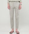 M#1625 daily stretch cotton slim slacks (L.grey)