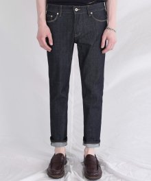 M#1600 stitch rigid crop jeans