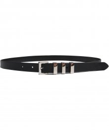 M#1624 3 metal italy leather belt