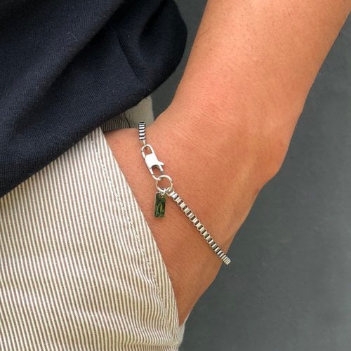 러쉬오프(rushoff) 써지컬스틸  엣지 체인 실버팔찌