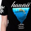 SHARK DOG-T-113 샤크독 서프 하와이 여름 서핑 불독 강아지 캐릭터 그래픽 디자인 티셔츠