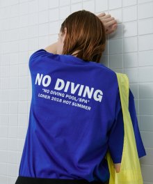 노 다이빙 티셔츠-블루