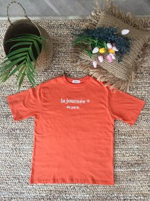 [3차발매]라 쥬흐네 오버핏 반팔 티셔츠 오렌지