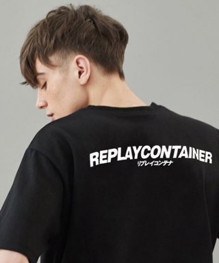 리플레이컨테이너(REPLAY CONTAINER) rc sig cotton tee (black)