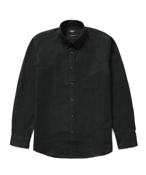 무신사 스탠다드(musinsastandard) 베이식 옥스포드 셔츠 [블랙]