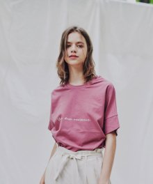 썸머 레터링 티셔츠 (핑크)