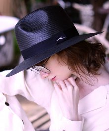 [unisex]SLEEPING BLACK PANAMA HAT